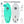 4-4 4ft 4in Bodyboard - Soft Top Short Foam Surfboard for Beginners and Kids - Includes Leash and Fins - Aqua