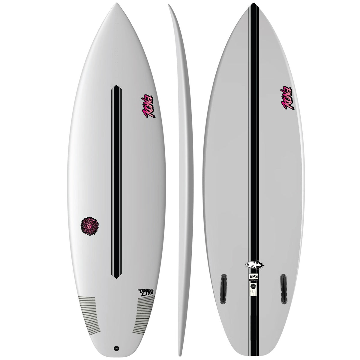 Bullet 2.0 EPS TrueLite Series Surfboard - Clear/Pink