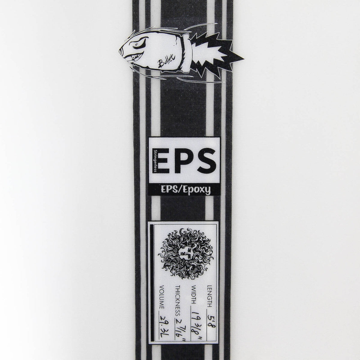 Bullet 2.0 EPS TrueLite Series Surfboard - Clear/White