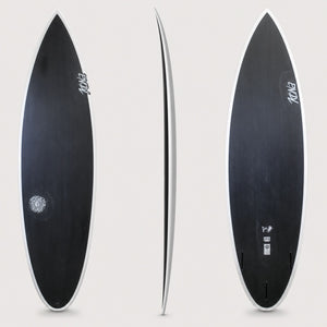 Slingshot EPS Dark Phantom Series Surfboard - Black/White