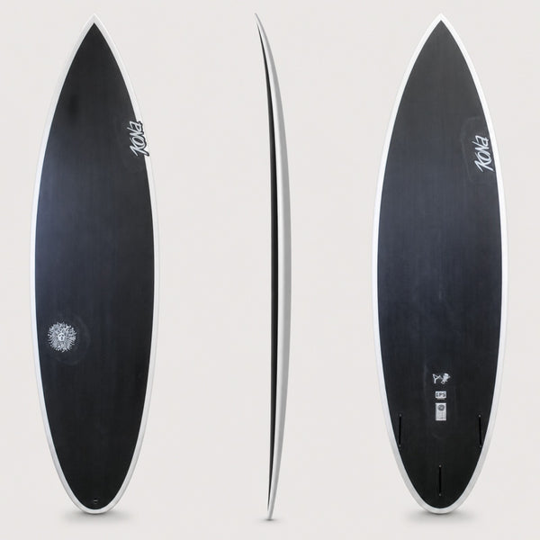 Slingshot EPS Dark Phantom Series Surfboard - Black/White