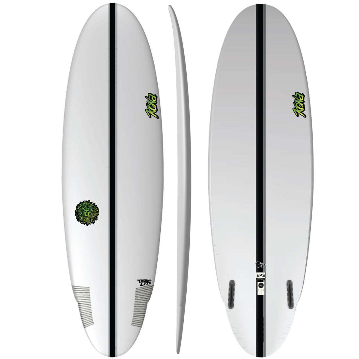 Oyster Catcher EPS Truelite Surfboard - Clear/Green