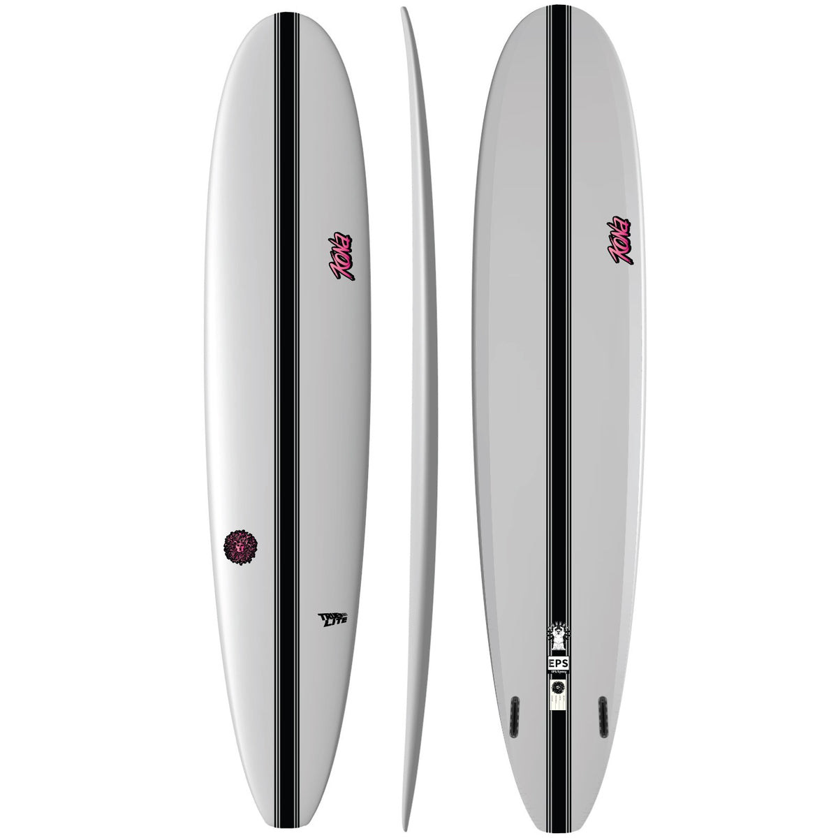 Buddha EPS Truelite Series Surfboard - Clear/Pink