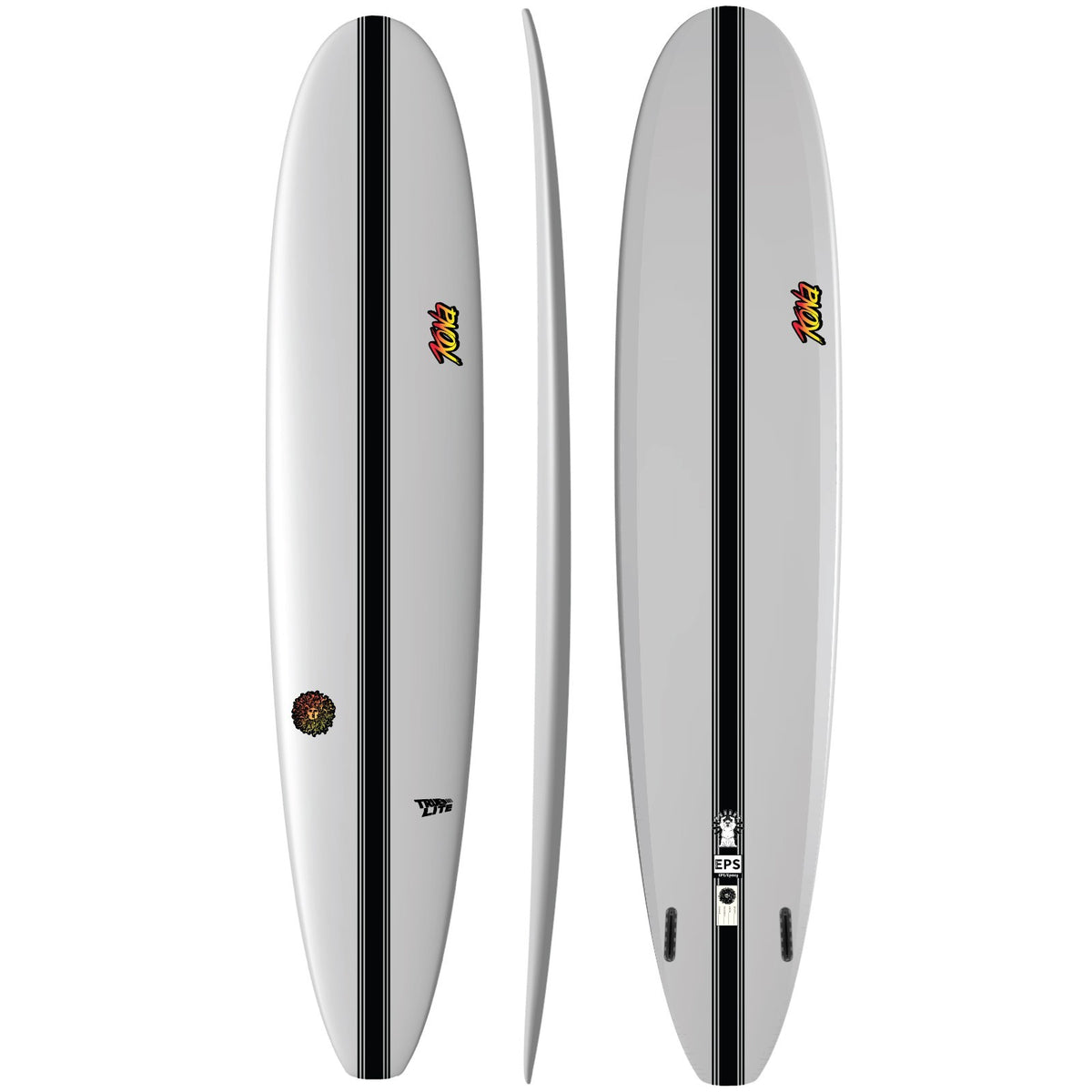 Buddha EPS Truelite Series Surfboard - Clear/Red