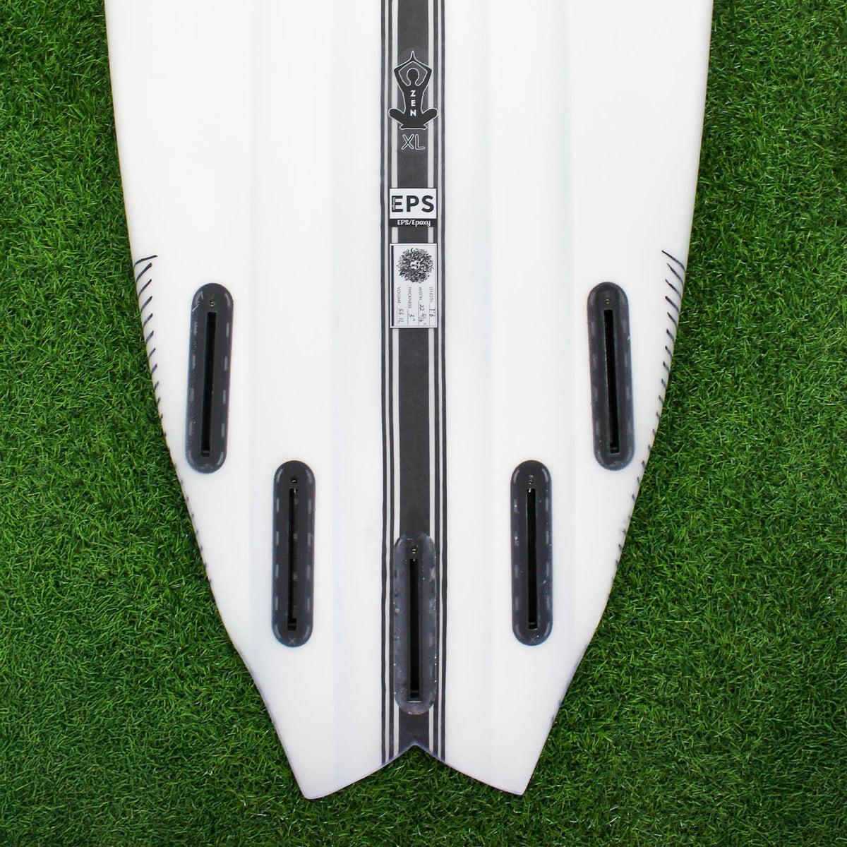 ZEN XL EPS Truelite Series Surfboard - Clear/Red