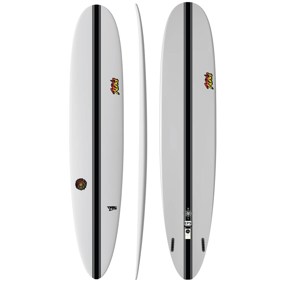 Owen EPS Truelite Series Surfboard - Clear/Red