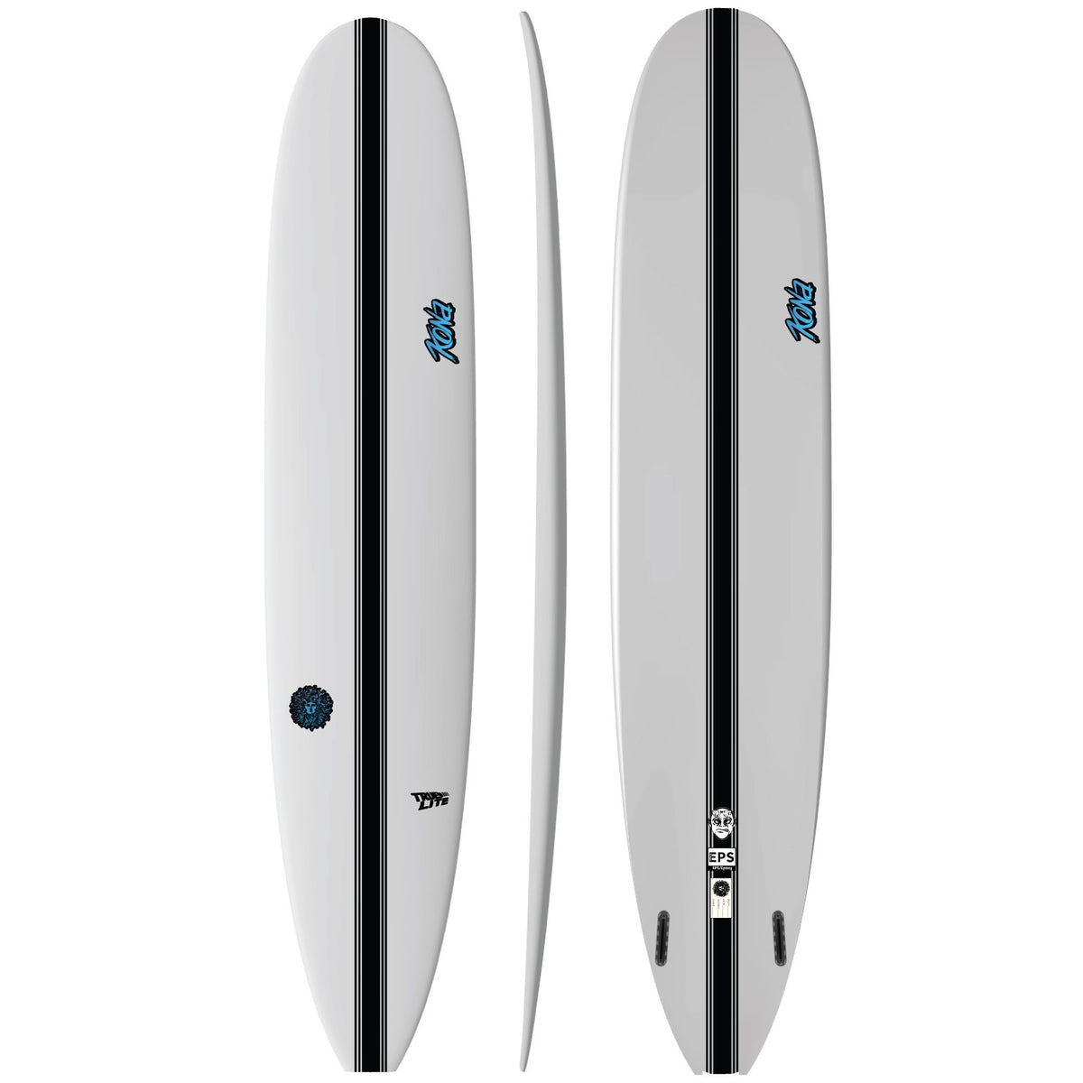Hyper Mike EPS Truelite Series Surfboard - Clear/Blue