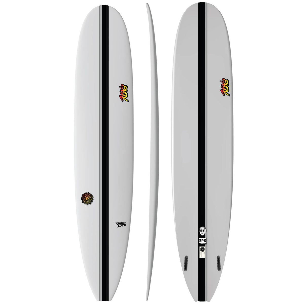Hyper Mike EPS Truelite Series Surfboard - Clear/Red