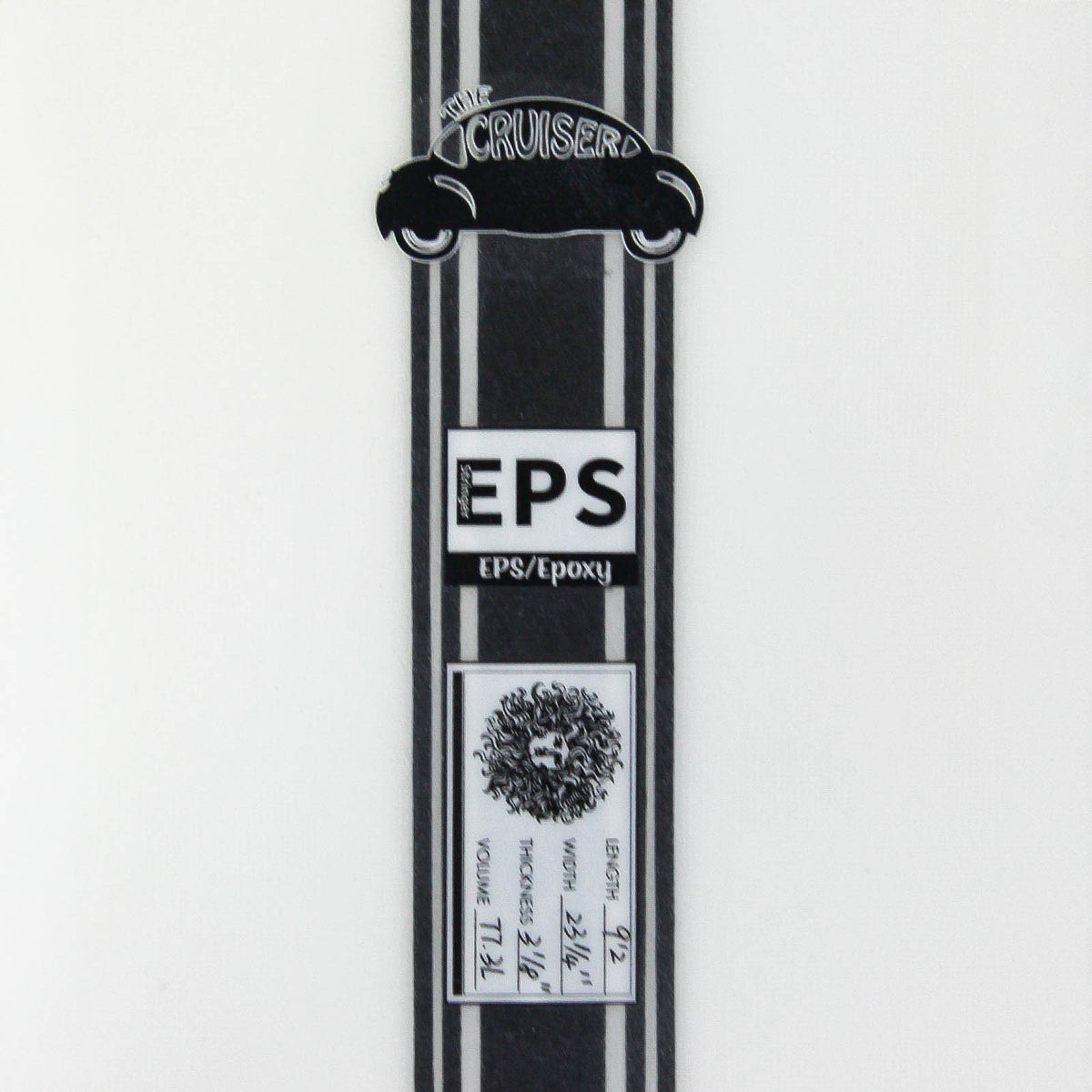 Cruiser EPS Truelite Series Surfboard - Clear/White