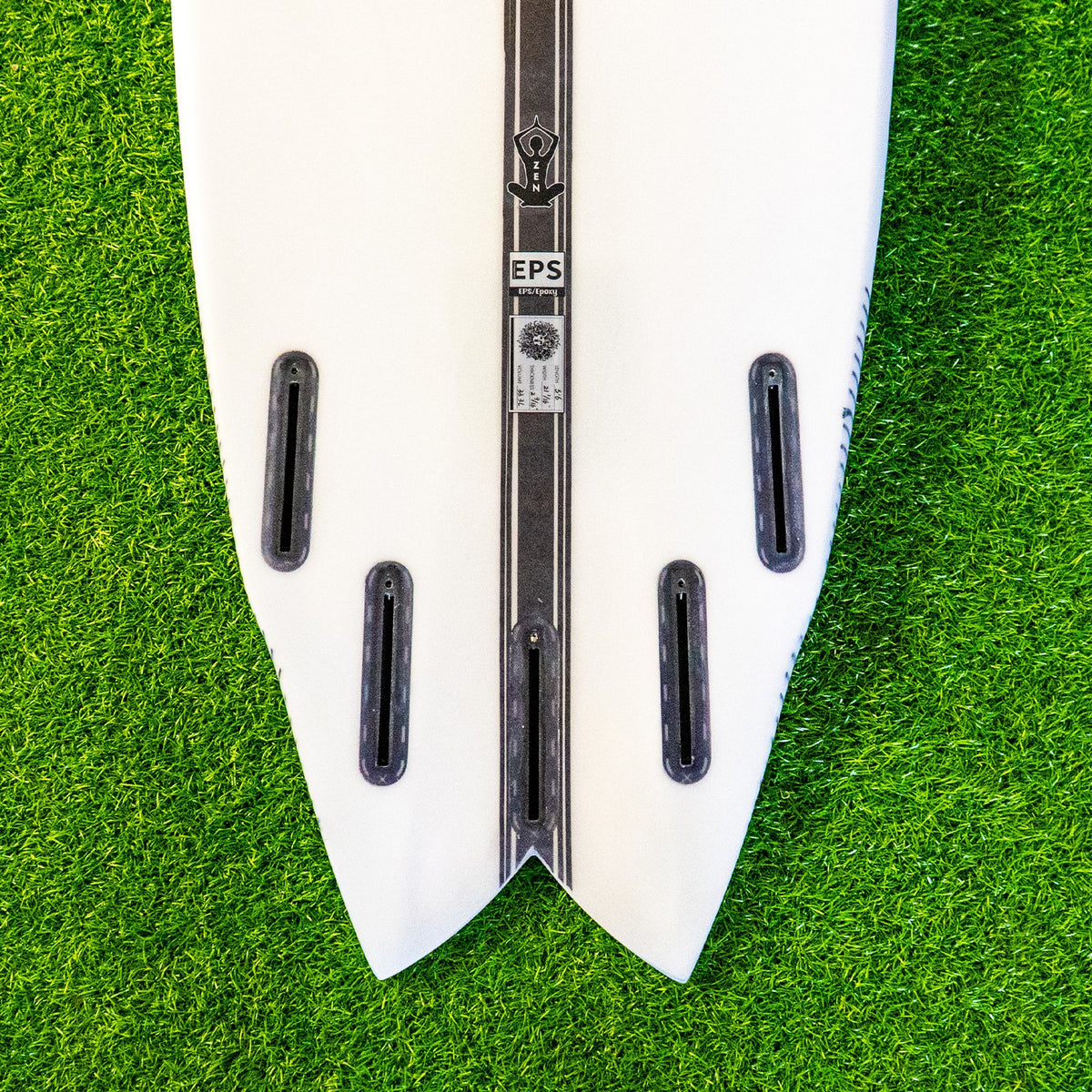 Zen EPS Truelite Series Surfboard - Clear/Red