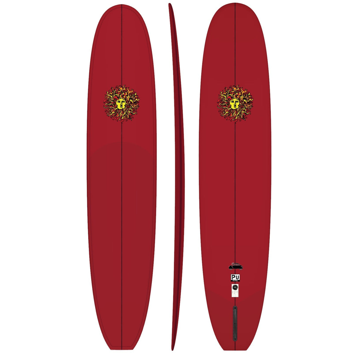 Cruiser PU Series Surfboard - Bright Red
