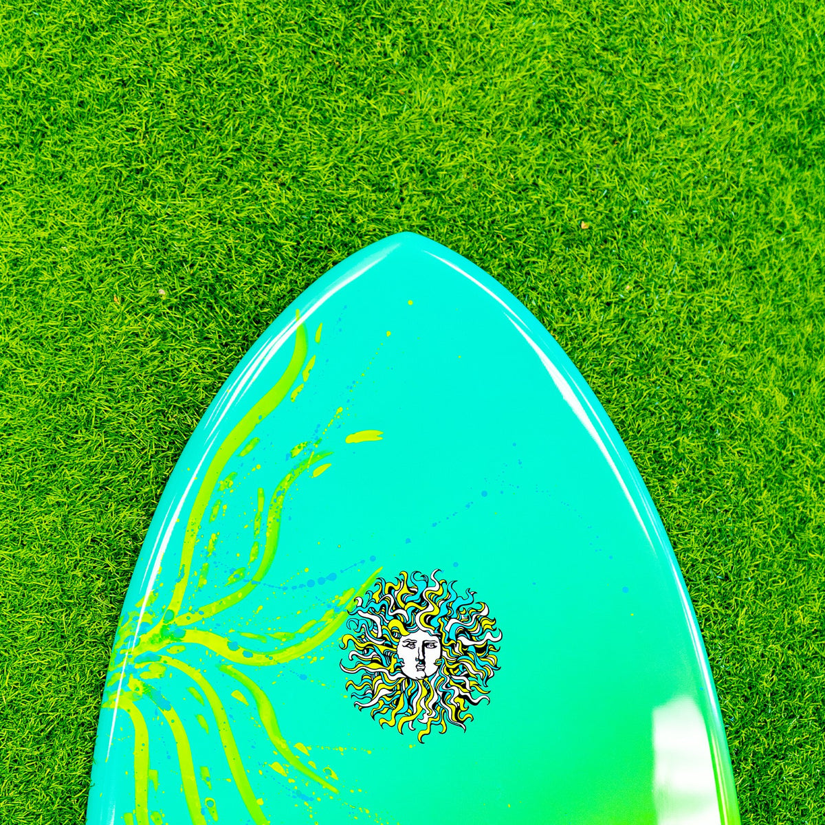 Funky Fish Skimboard - Blue/Lime