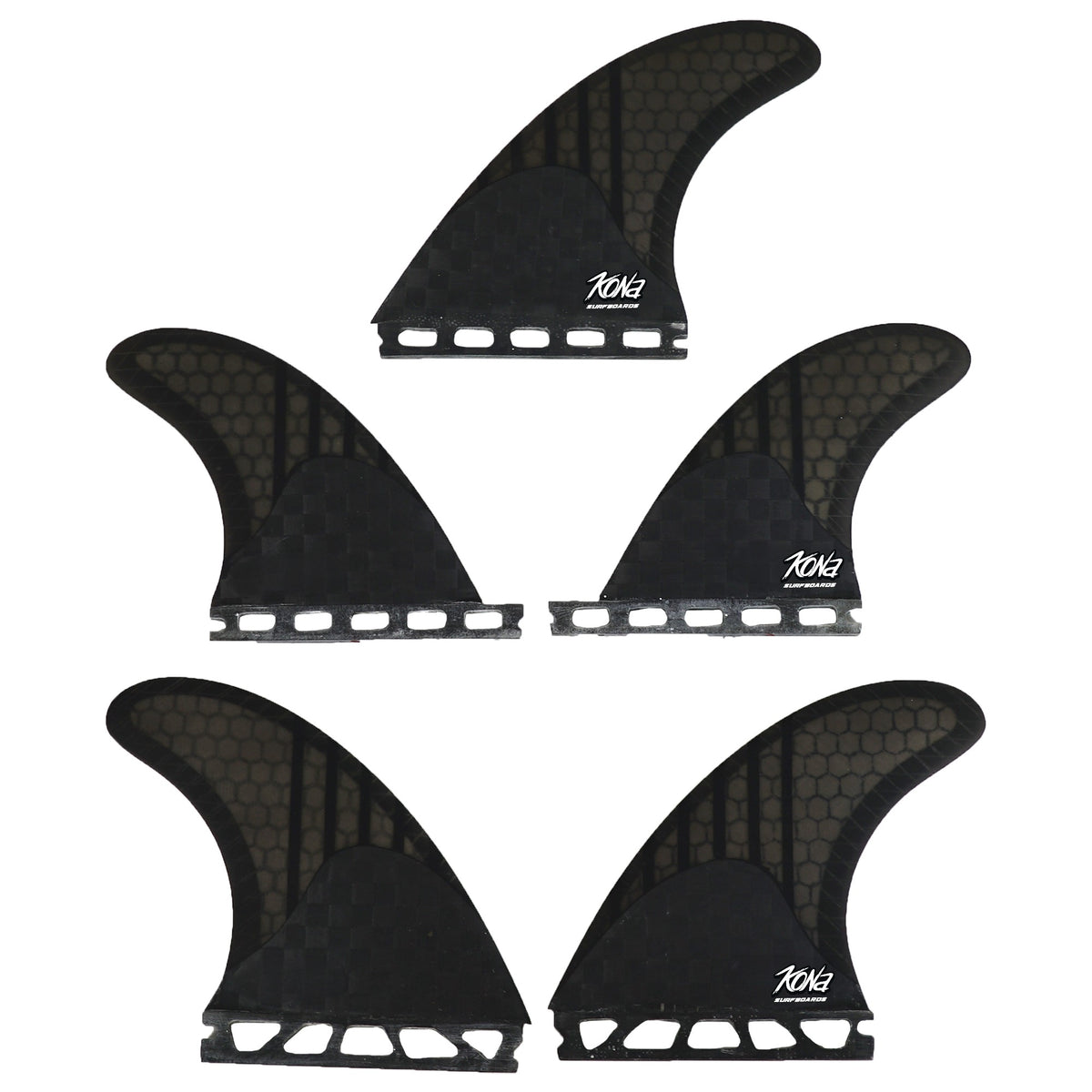 Single Tab (5 Fin) Shortboard Fins
