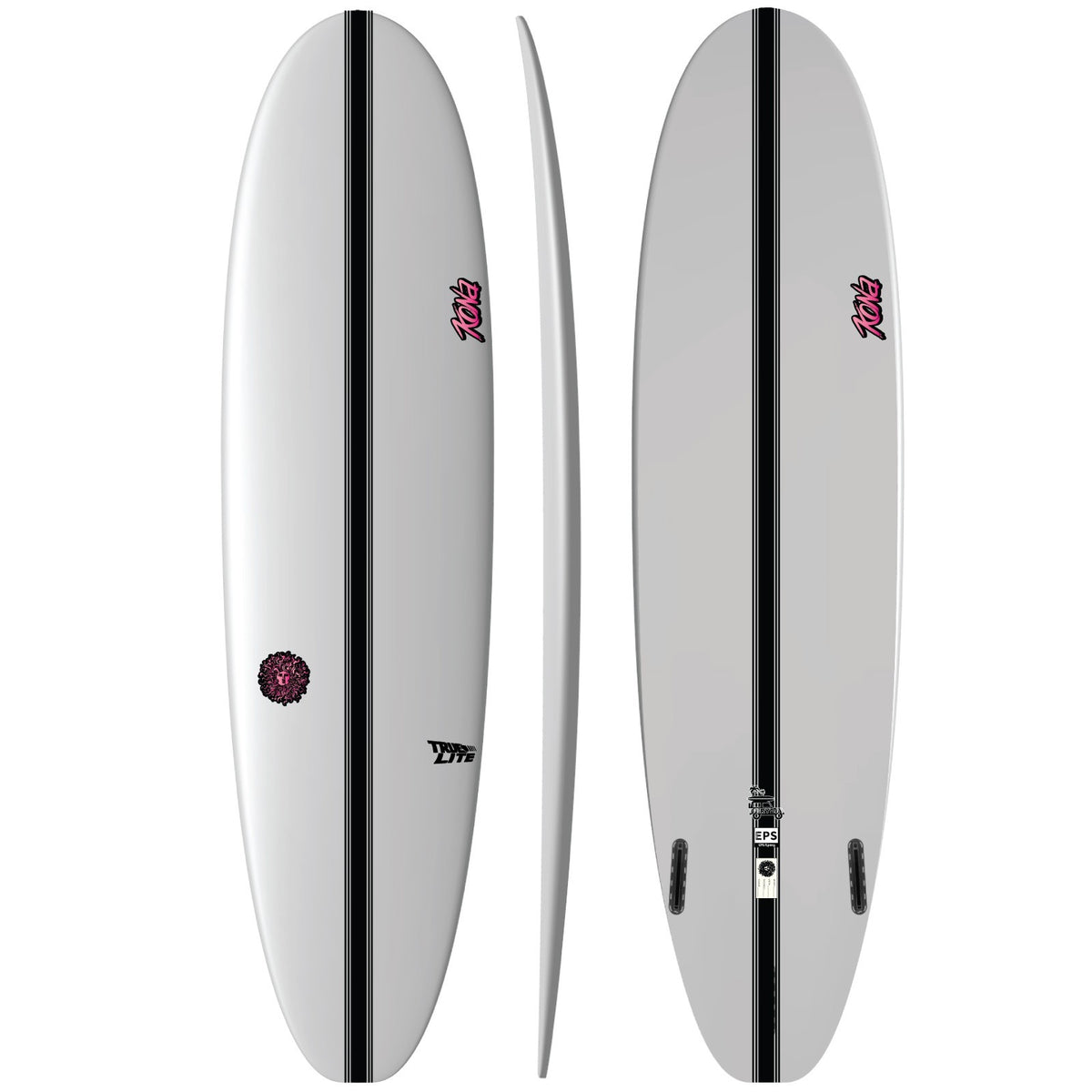 Everyday EPS Truelite Series Surfboard - Clear/Pink