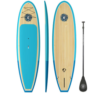The Escape Standup Paddleboard Package - Bamboo/2T Royal/Bamboo