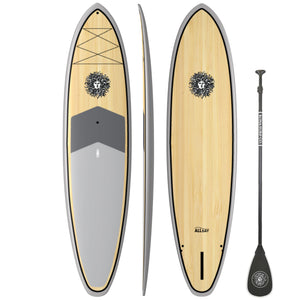 All Day SUP Standup Paddleboard Package - Bamboo/Grey/Bamboo