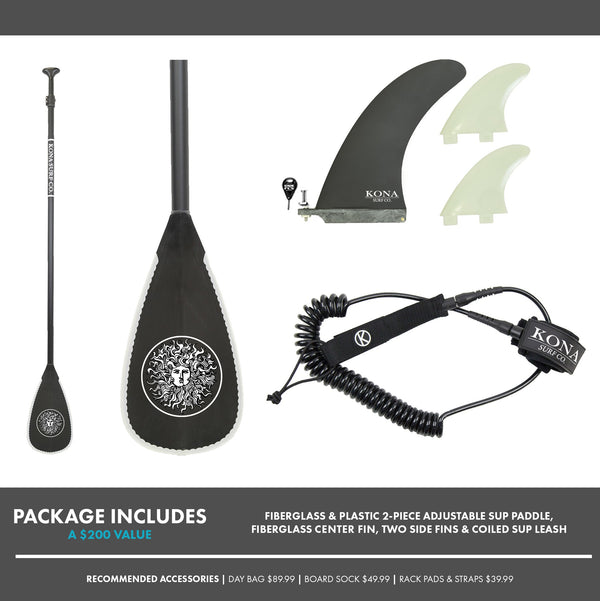 Wave Catcher Standup Paddleboard Package - Blue/Grey