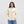 Panels of Summer Womens Zip Hoodie - Bone
