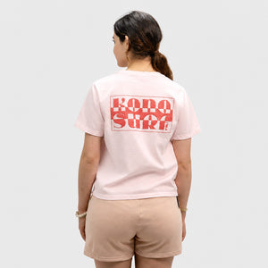 Coastal Club Puff Womens Midlength T-Shirt - Pink