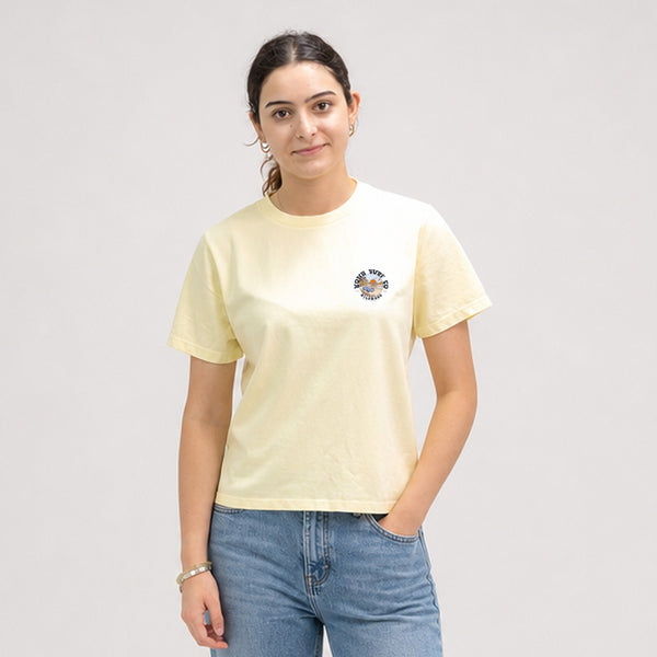 Road to the Beach Womens Midlength T-Shirt - Buttermilk