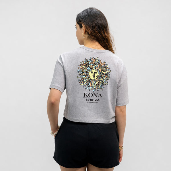 Original Sun Womens Cropped T-Shirt