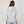 Luna Stripe Womens Zip Hoodie - Heather Grey
