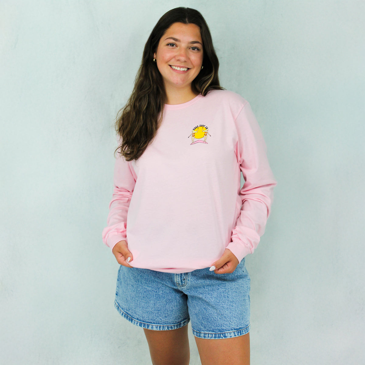 Evening Surfer Womens Long Sleeve Shirt