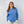 Summer Sunrise Womens Long Sleeve Shirt - Lavender Blue