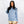 Follow the Waves Brush Womens Long Sleeve Shirt - Baby Blue