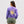 Hibiscus Puff Womens Long Sleeve Shirt - Dark Lavender