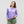 Hibiscus Puff Womens Long Sleeve Shirt - Dark Lavender