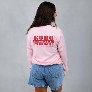 Coastal Club Puff Womens Long Sleeve Shirt - Pink