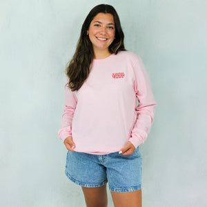 Coastal Club Puff Womens Long Sleeve Shirt - Pink