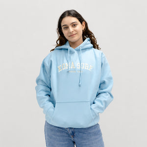 Vintage Womens Pullover Hoodie - Blue Aqua