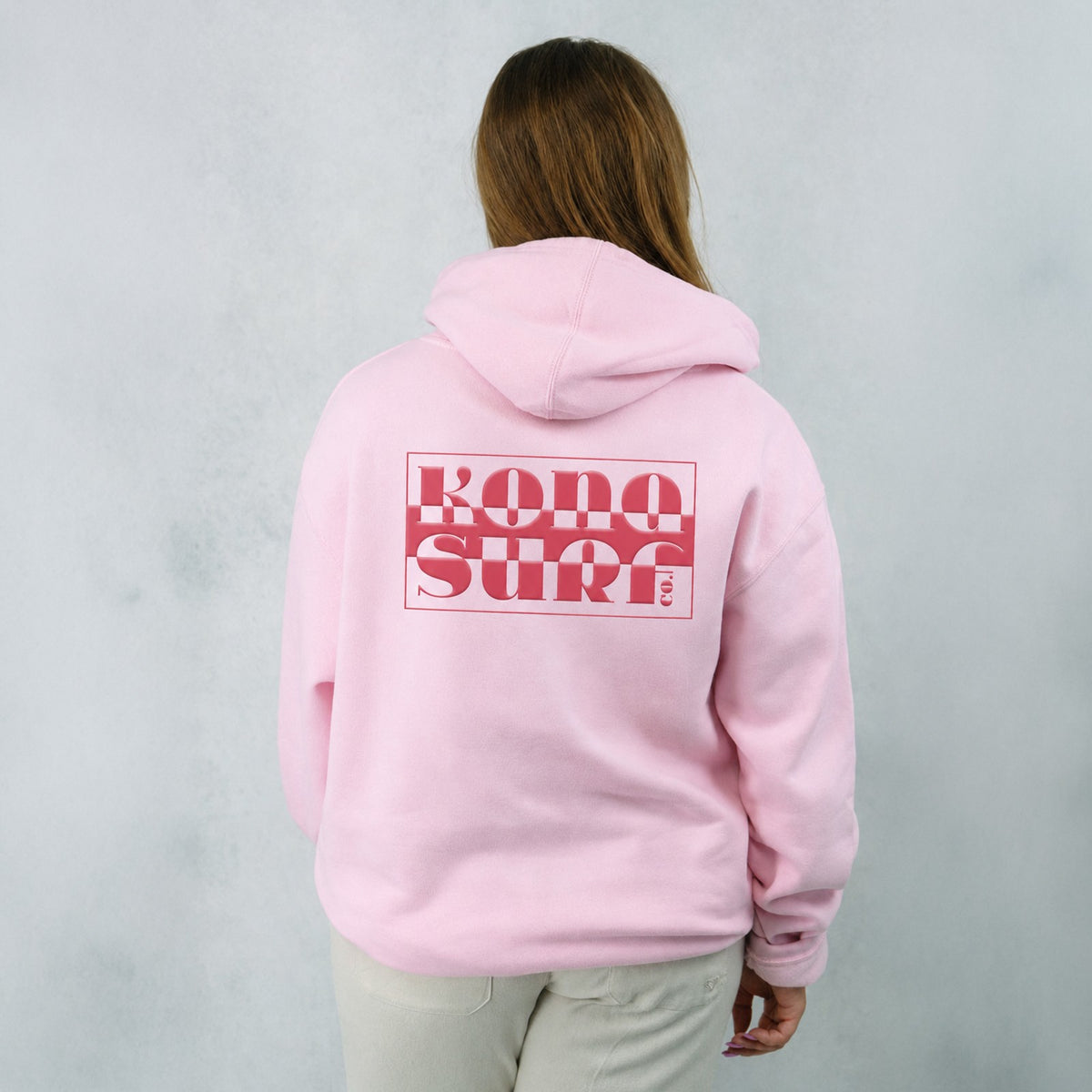 Coastal Club Puff Womens Pullover Hoodie - Light Pink