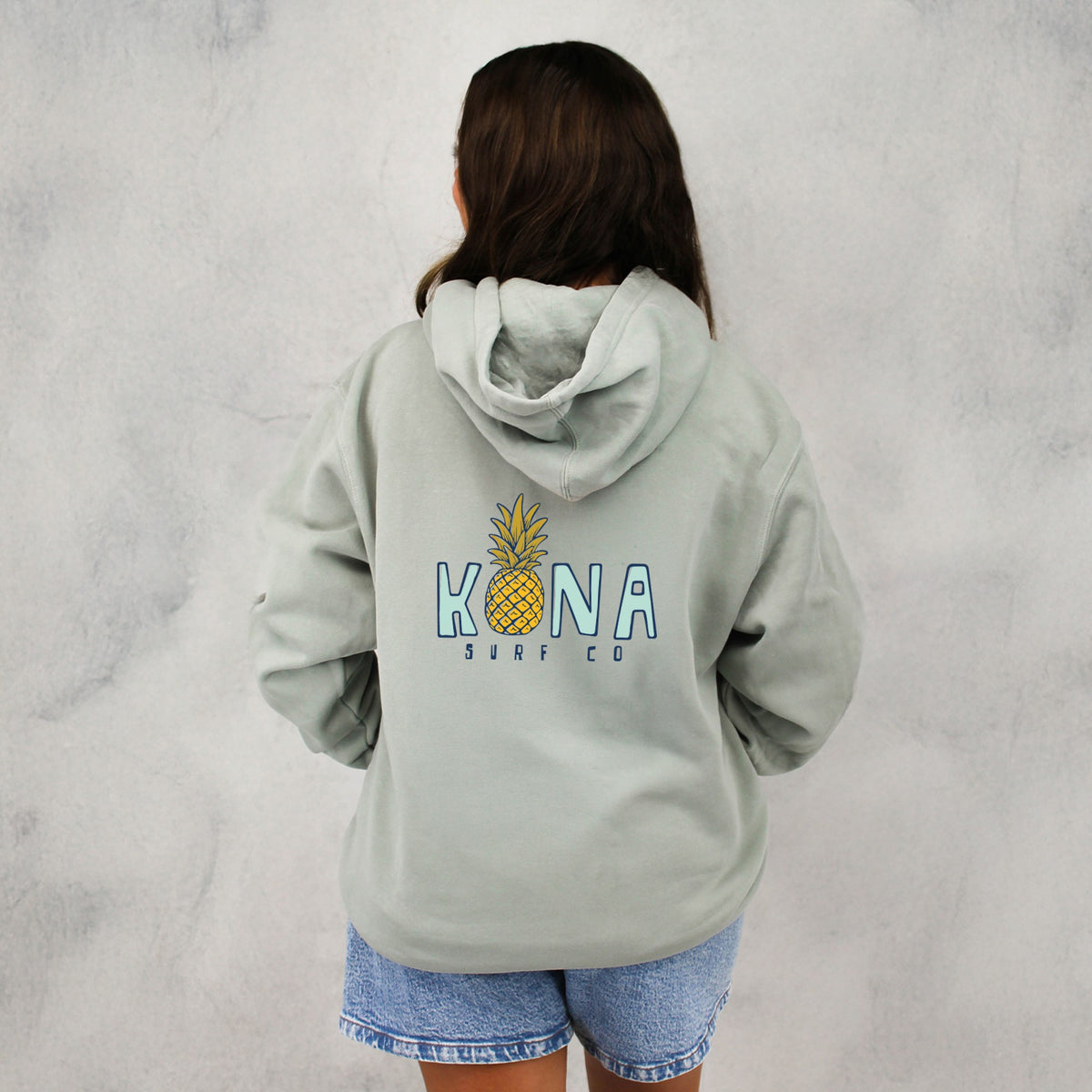 Livin Aloha 2 Womens Pullover Hoodie - Pigment Sage