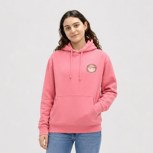 Reef Walk Womens Pullover Hoodie - Pigment Pink
