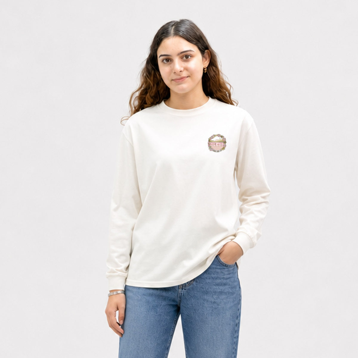 Reef Walk Womens Long Sleeve Shirt - Vintage White