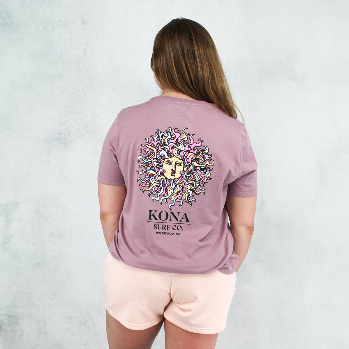 Original Sun Womens T-Shirt - Orchid/Coral