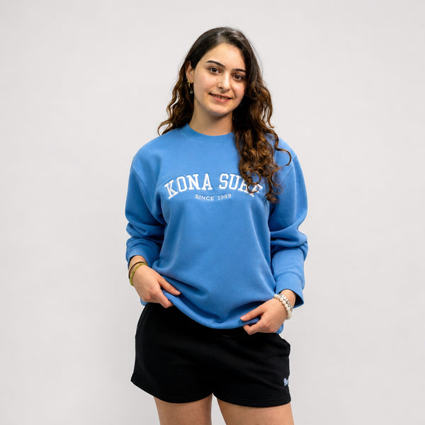Vintage Womens Crew Sweatshirt - Light Blue