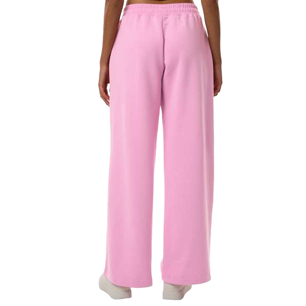 Script Wide Leg Womens Sweatpants - Powder Pink
