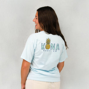 Livin Aloha 2 Womens T-Shirt - Soothing Blue