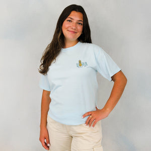 Livin Aloha 2 Womens T-Shirt - Soothing Blue