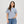 Panels of Summer Womens T-Shirt - Light Washed Denim