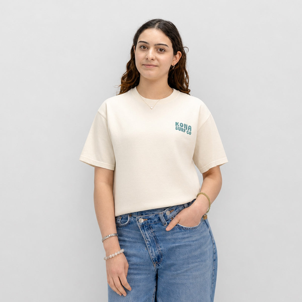 Panels of Summer Womens T-Shirt - Parchment