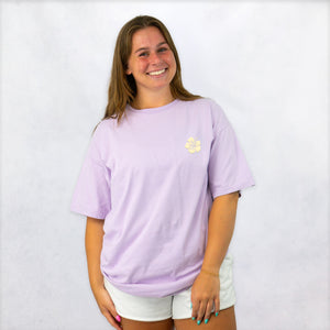 Hibiscus Puff Womens T-Shirt - Future Lavender