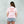 Follow the Waves Brush Womens T-Shirt - Light Pink