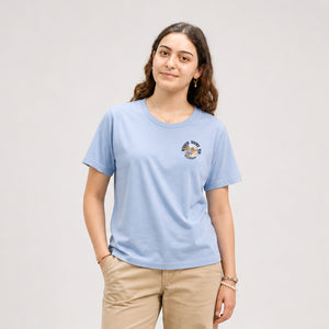 Road to the Beach Womens T-Shirt - Carolina Blue