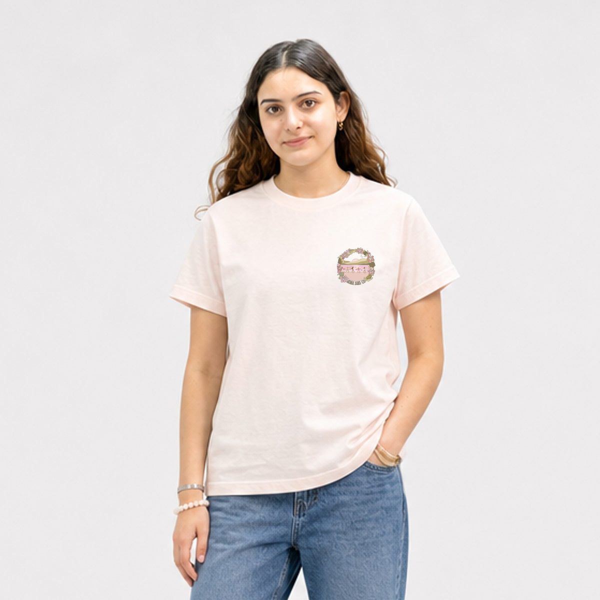 Reef Walk Womens T-Shirt - Pink