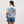 Original Sun Womens Midlength T-Shirt - Light Washed Denim/Ocean